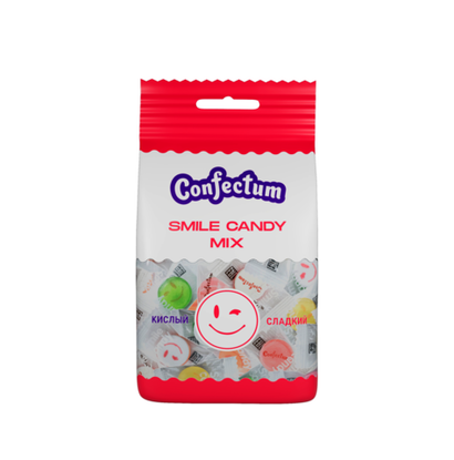 Карамель леденцовая "Confectum Smile Candy МИКС", 60 гр х 12шт