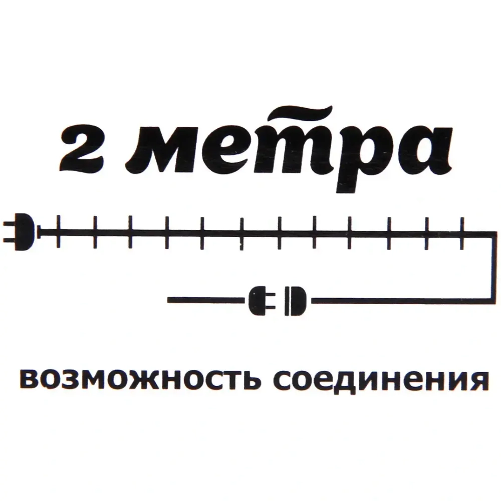 Гирлянда для дома «Медвежонок» 2м 10 ламп LED, 5*4 см прозр.пров.,1 реж, IP-20, Белый (возможность соединения)