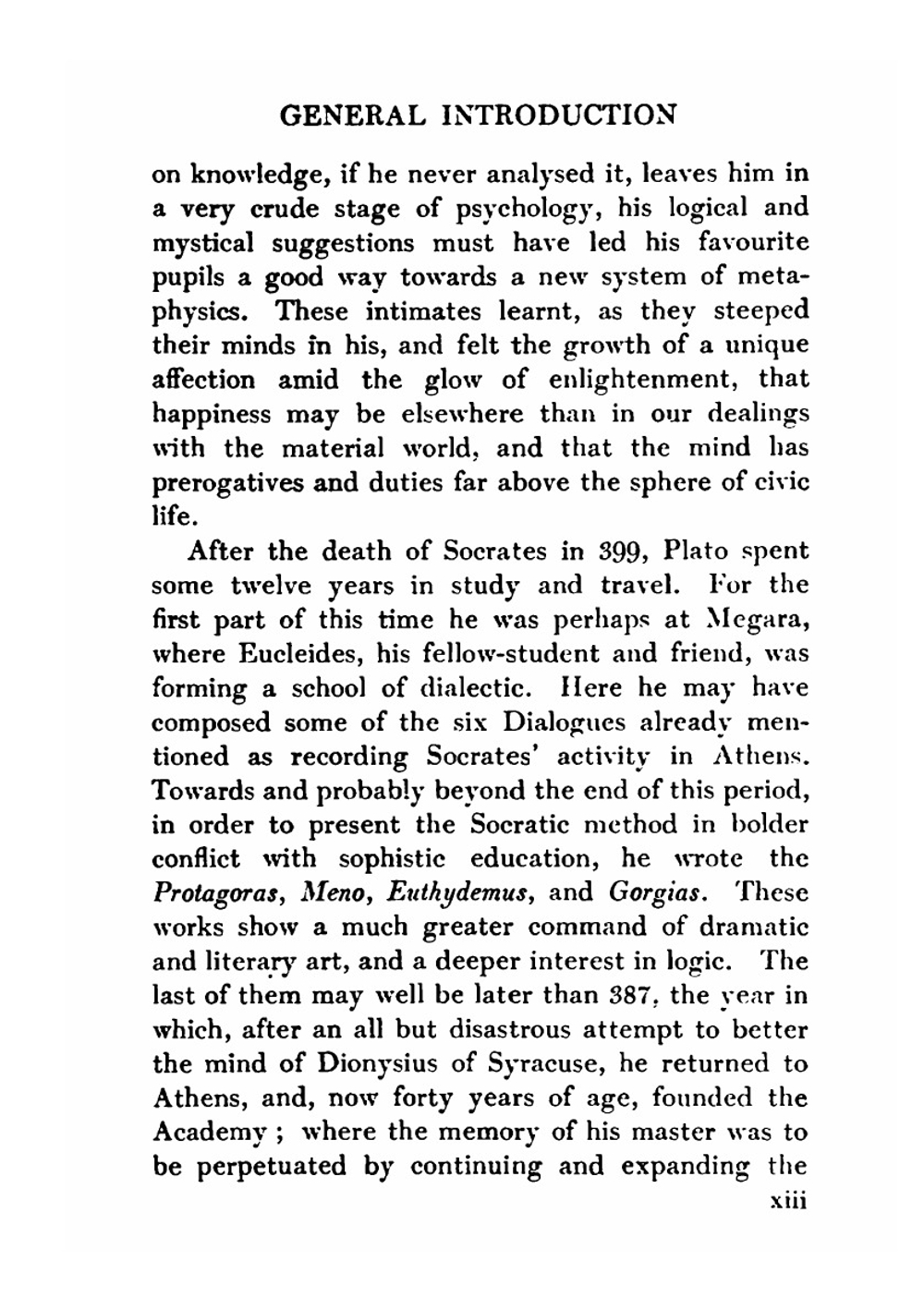 Plato. with an English Translatio. Vol. IV. Laches.  Protagoras.  Meno.  Euthydemus | Plato
