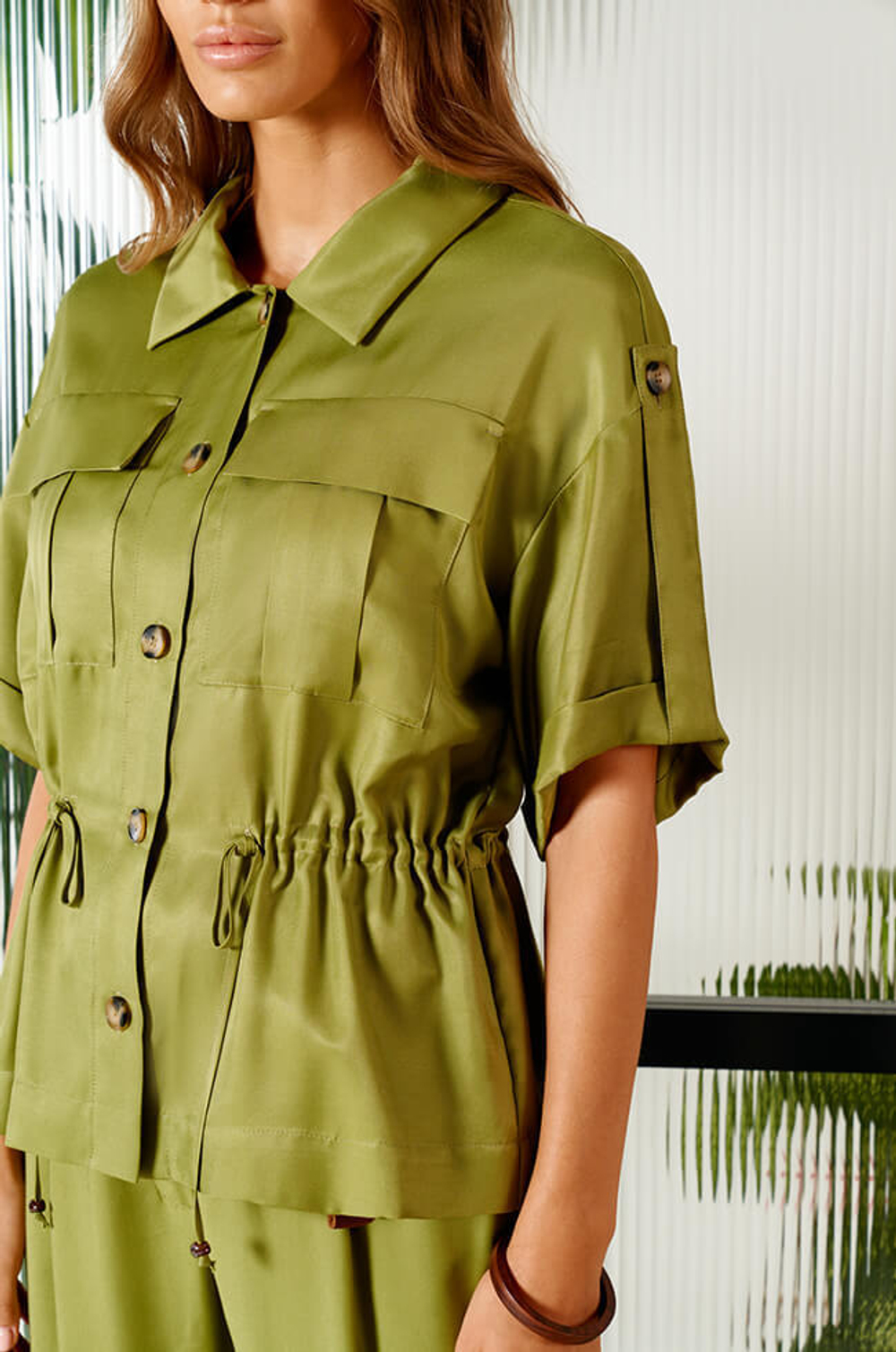 1791 Жакет женский (оливковый)