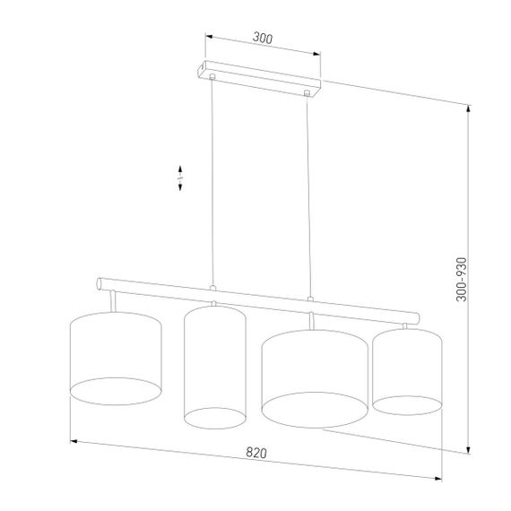 Подвесной светильник TK Lighting 4458 Deva Graphite
