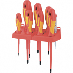 Набор отверток диэлектрических, до 1000В, тестер, 8 шт, Gross, 12950