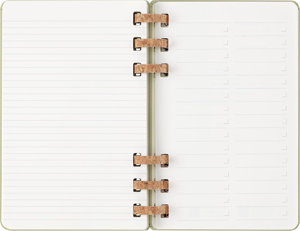 Еженедельник 2024-2025 Moleskine SPIRAL (DHSPK5212AMWH3)130х210мм, цвет фисташковый