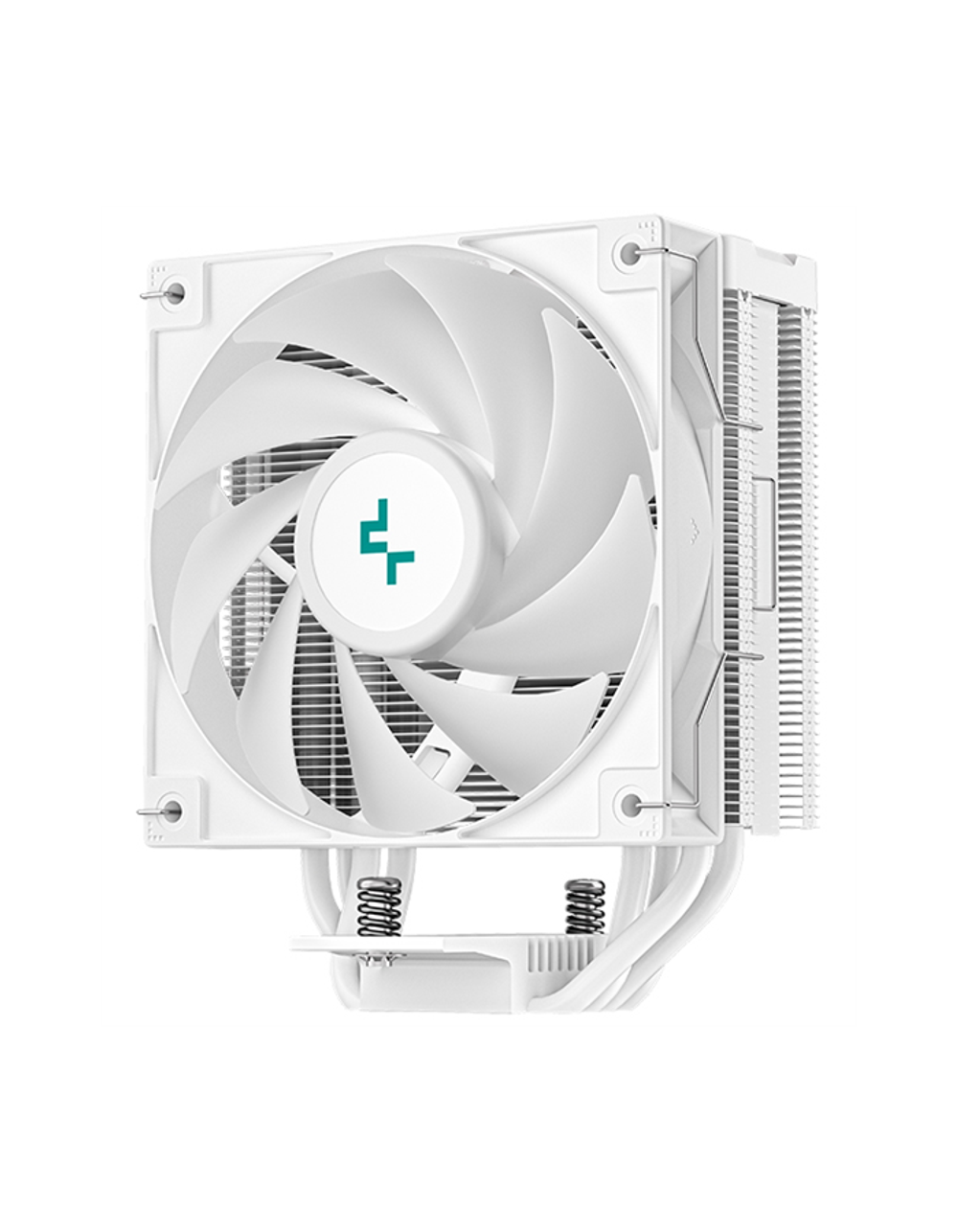 Кулер для процессора DEEPCOOL AG400 DIGITAL WH LGA1700/1200/115X/AM5/AM4 (9шт/кор, TDP 220W, PWM, Fan 120mm, 4 тепл. трубки, черный) RET