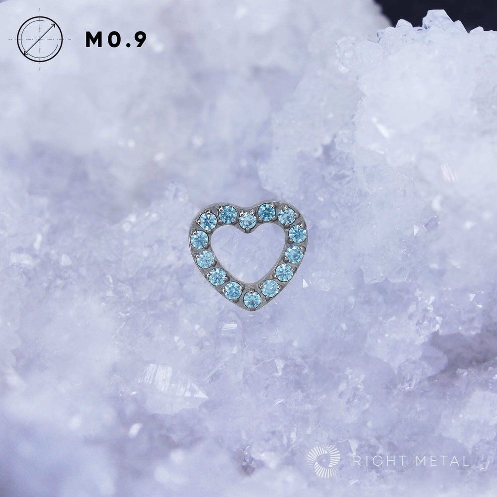 Diamond Heart Aqua