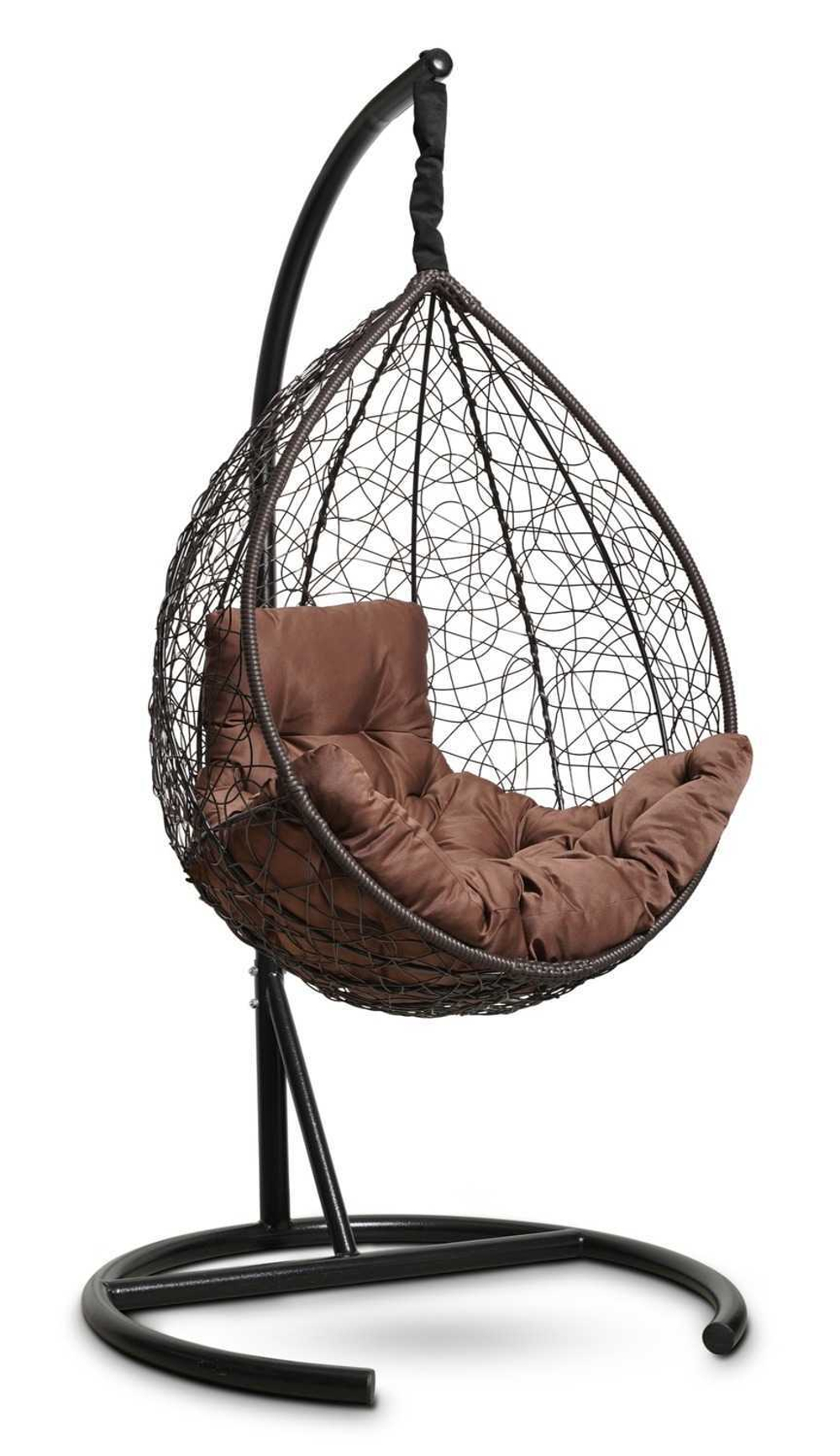 Подвесное кресло-кокон sevilla comfort коричневый + каркас -11%