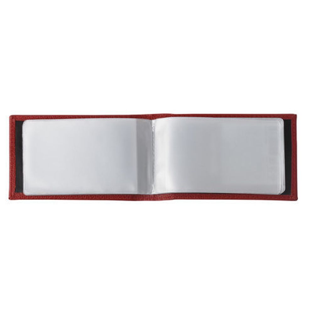 Визитница/кредитница однорядная BRAUBERG "Favorite", на 24 карты, под фактурную кожу, бордовая, 232293