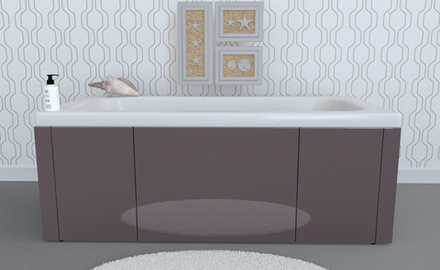 Экран под ванну комбинированный TR-8-015 конга глянец