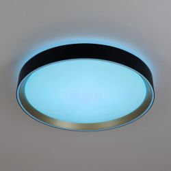 Citilux BOSS CL751351G LED RGB Светильник с пультом Чёрный с Золотом