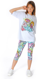 Велосипедки трикотажные для девочки 7-9 лет Fleur de Vie