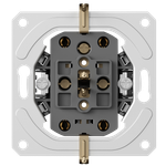 Механизм розетки двойной Schuko с заземлением 16А 250В~ на винтах, серия DB