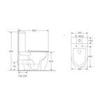Унитаз напольный Grossman GR-4407SQ (660х390х855) безободковый,белый с тонкой крышкой,микролифт,смыв торнадо,2 места
