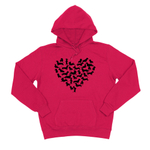 Толстовка "Сердце с силуэтами Такс"