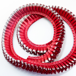 ПЛИССИРОВАННАЯ ЛЕНТА 25 ММ СО 2-М СЛОЕМ. ЦВЕТА В АССОРТИМЕНТЕ. арт. 7475