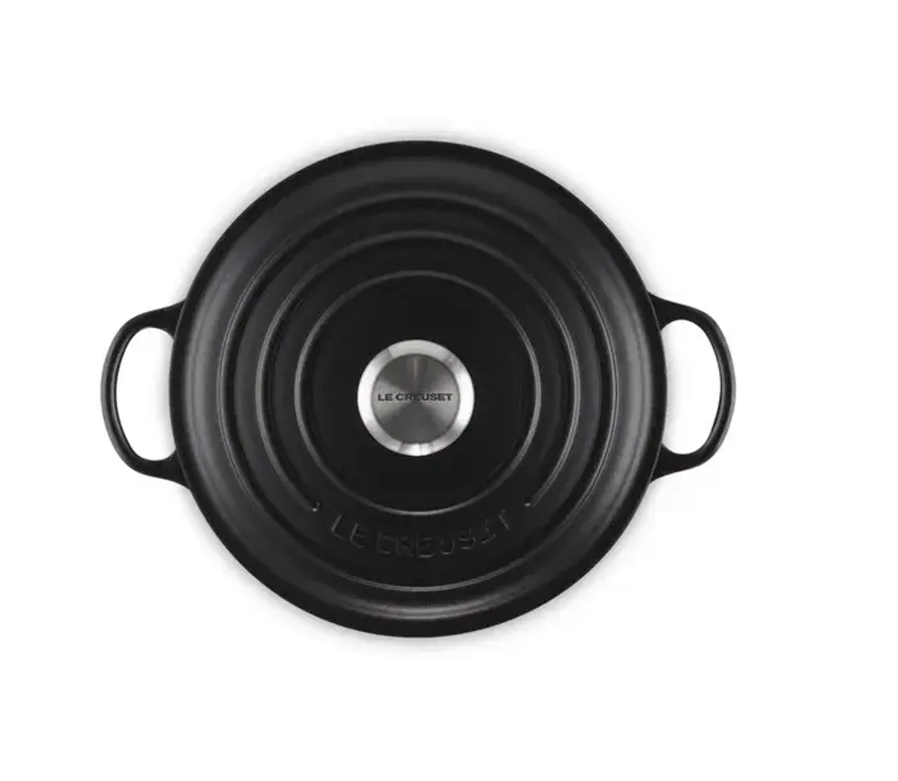Le Creuset Чугунный кастрюля Marmite 24 см 3,1 л черный