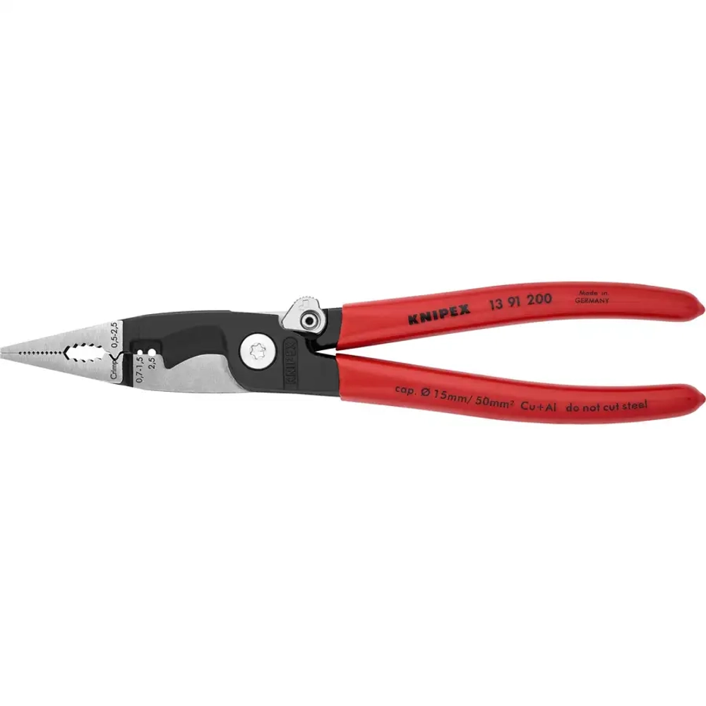 Электромонтажные клещи черненые 200 мм Knipex 13 91 200 SB