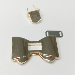 Замок вертушка на винтах 40*58 Золото