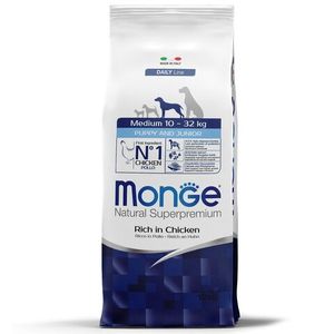 Уценка! Повр.упак./ Сухой корм Monge Dog Daily Line Medium для щенков средних пород, из курицы