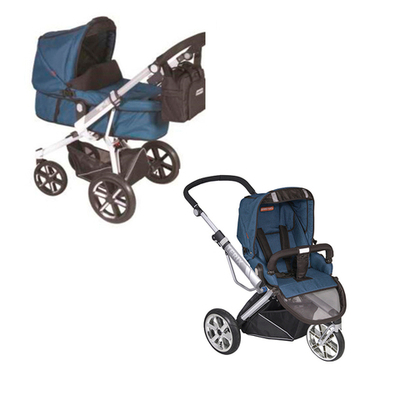 Коляска 2 в 1 Patron Triton 3S (серебряная рама)