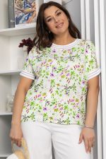 Блуза Лаванда (молочная) Б13818-1М LT Collection