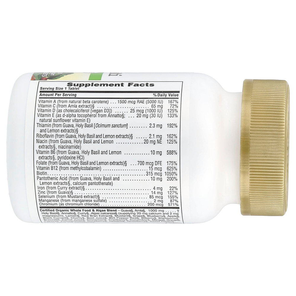 NaturesPlus, Source of Life® Garden, мультивитамины для женщин, одна таблетка в день, 30 веганских таблеток