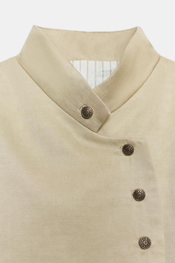 ZARA БЛЕЙЗЕР С ВОЛАНОМ — LIMITED EDITION, ZW COLLECTION, БЕЖЕВЫЙ