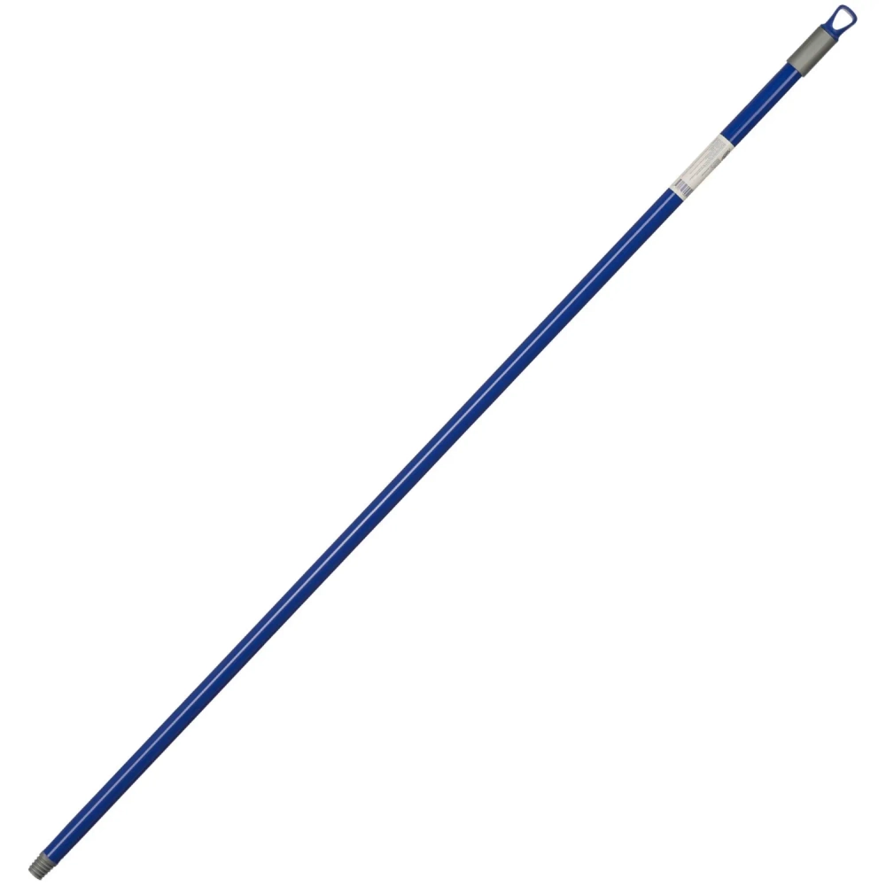 Рукоятка (ручка) для инвентаря Luscan 130 см металлопластик d25 мм синяя (с еврорезьбой)