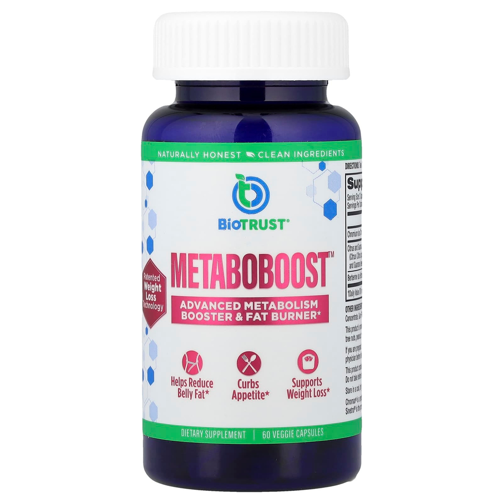 BioTRUST, Metaboboost ™, 60 растительных капсул