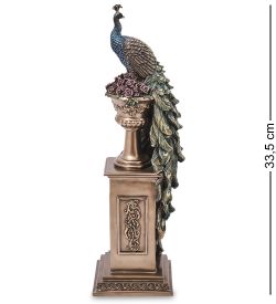 Veronese WS-1335 Статуэтка «Павлин на колонне»