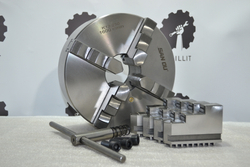 Токарный патрон К12-250 мм, четырехкулачковый, самоцентрирующийся