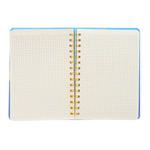 Блокнот Basir на резинке, формат А5, серия "Листья", переплет 7БЦ, 21*14.5 см, 80 листов, ассорти