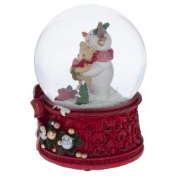 GAEM Фигурка декоративная "Снеговик" в стекл шаре (ключ, муз), L10 W10 H14 см, 2в.