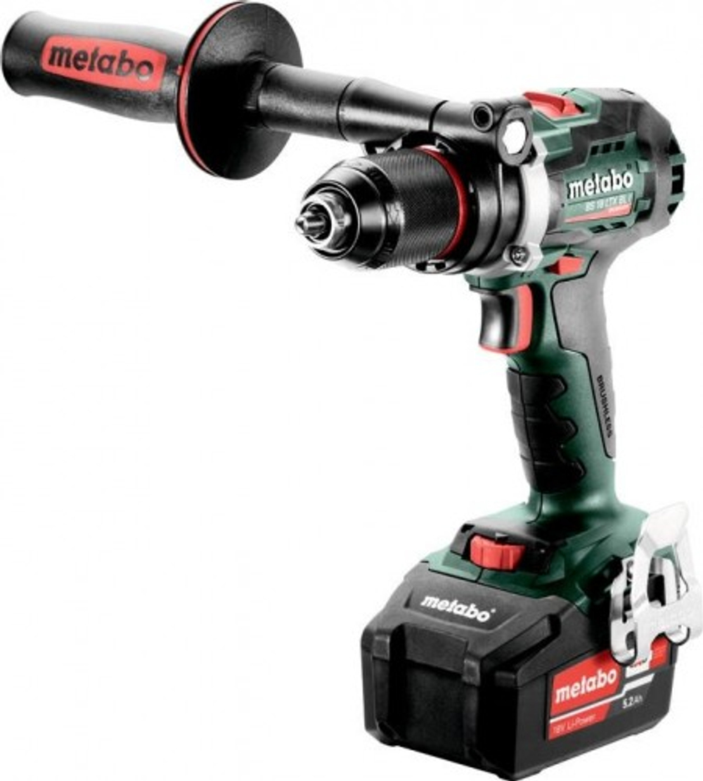 Дрель-шуруповерт аккумуляторная METABO BS 18 LTХ  BL i 2x5.2 Ач, бесщеточная 602358650