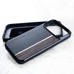 Стильный Чехол для iPhone - аксессуар из натуральной кожи и дерева Euphoria HM Premium ювелирный сплав