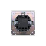 Выключатель ROUND 1 кл возвратный 10А с/у перламутр KRANZ