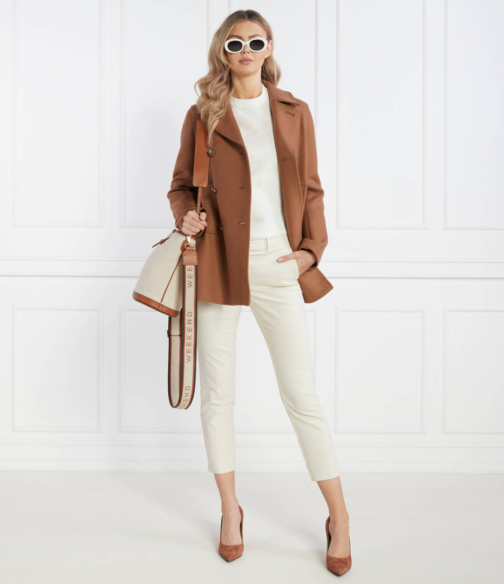 Брюки-сигареты MACARIO Marella - кремовый(13131031)