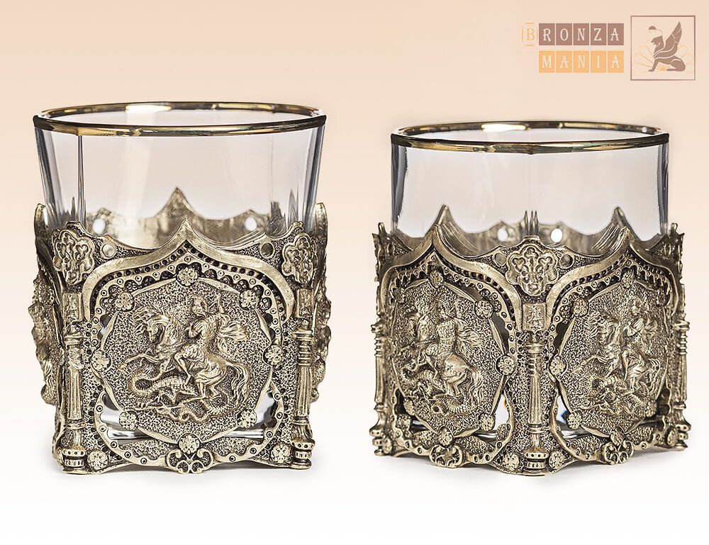 стакан для виски Георгий Победоносец - Герб РФ