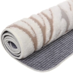 Коврик для ванной 80*120"Флора» молочный