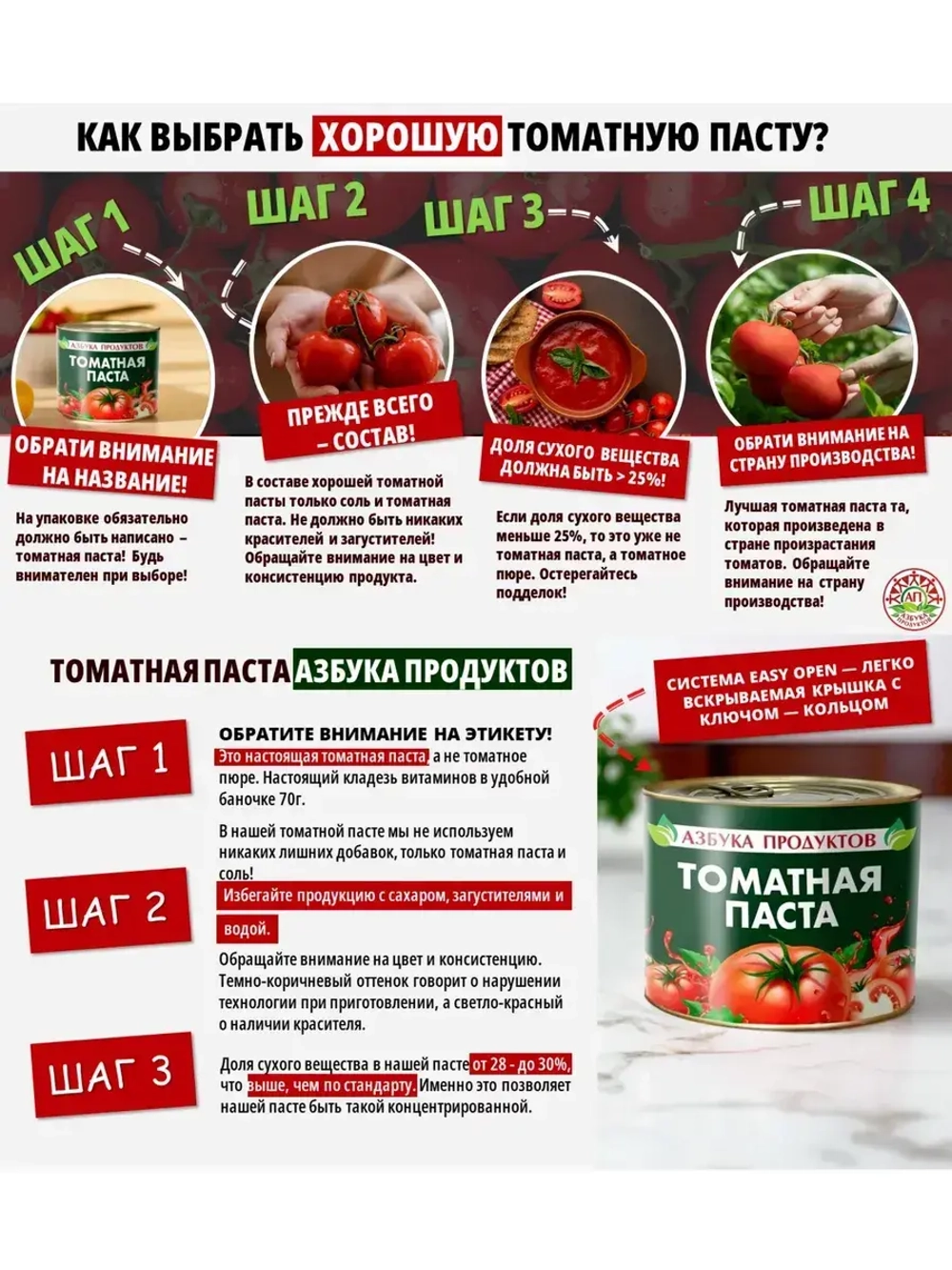 Томатная паста Азбука продуктов 3,5 кг (70г * 50шт)