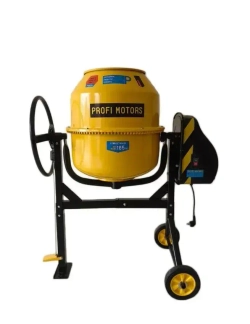 Бетономешалка строительная PROFI MOTORS V150 900 Вт, 150 литров, чугунный венец