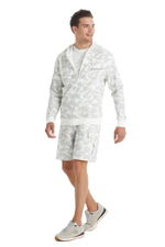 Толстовка на молнии Fresh Camo светло-серый