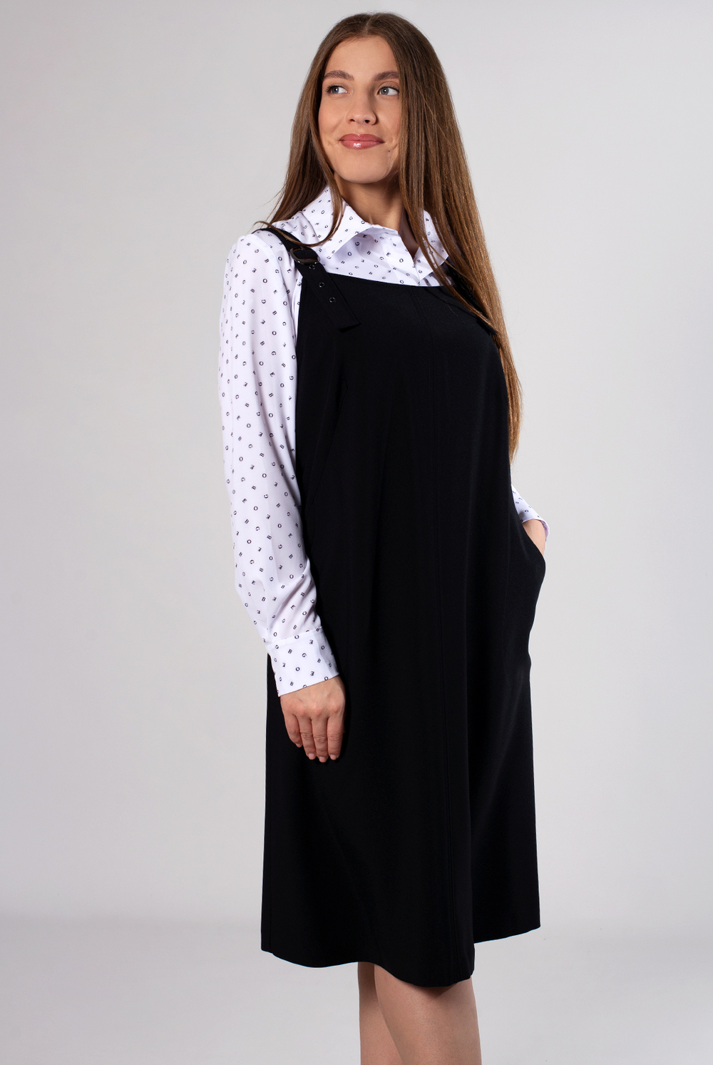 Сарафан женский 4104зп, черный #70Ч084104зп