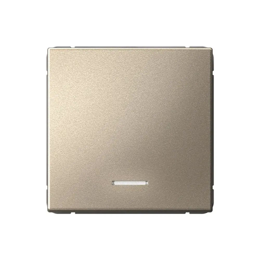 ARTGALLERY 1-клавишный ВЫКЛЮЧАТЕЛЬ с подсветкой, 10АХ, механизм, быстрозажим. клем., ШАМПАНЬ