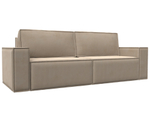 Диван прямой Куба Лайт, SEVEN 729 бежевый, Велюр, 129438