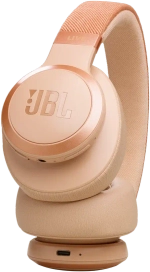 Беспроводные наушники JBL Live 770NC, Sand (Бежевый), ANC, полноразмерные