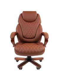 Офисное кресло Chairman 406 Россия экопремиум коричневое N