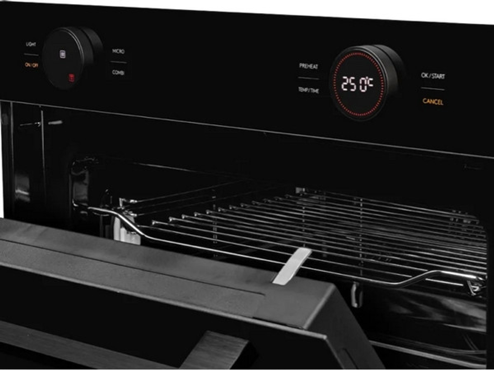 Духовой шкаф Kuppersberg KMW 612 Black компактный с СВЧ