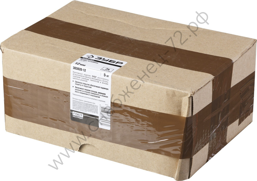 ЗУБР DIN 9021 12 мм, кузовная шайба, цинк, 5 кг (303820-12)