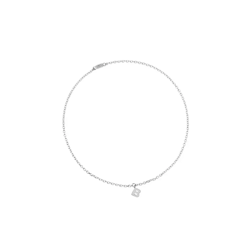 Вечный браслет Персонализация с Буквой – Белое золото