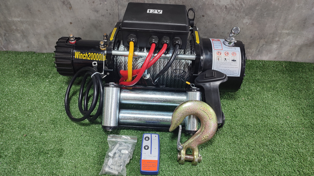 Лебедка 20000 LBS метал 12-вольт